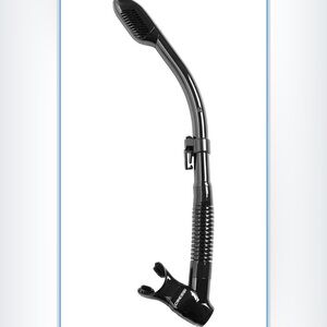 Cressi Adult Diving Dry Snorkel with Splash Guard and Top Valve - Supernova Dry